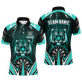 Personalized Tiger 3D Printed Darts Custom Thunder Lightning Turquoise Darts