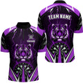 Personalized Tiger 3D Printed Darts Custom Thunder Lightning Purple Darts