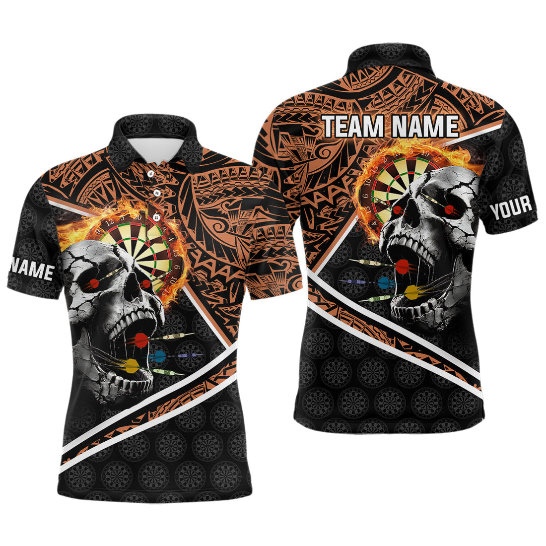 Personalized Skull Dartboard Fire Tribal Dart Custom Darts Team Dart