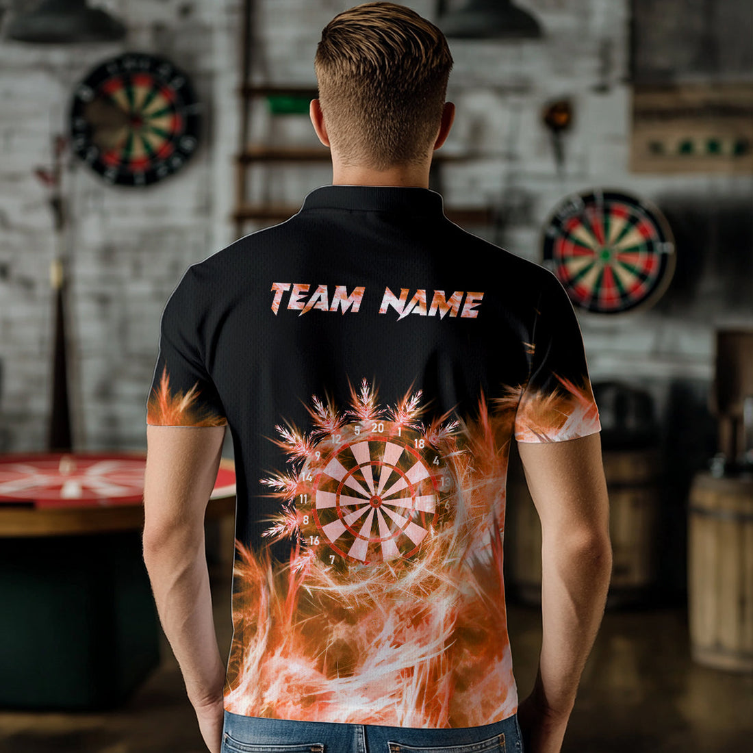 Icy Orange Light Darts and Custom Dart For Team Darts