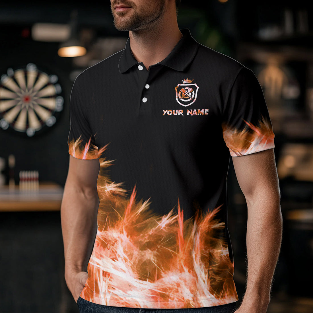 Icy Orange Light Darts and Custom Dart For Team Darts