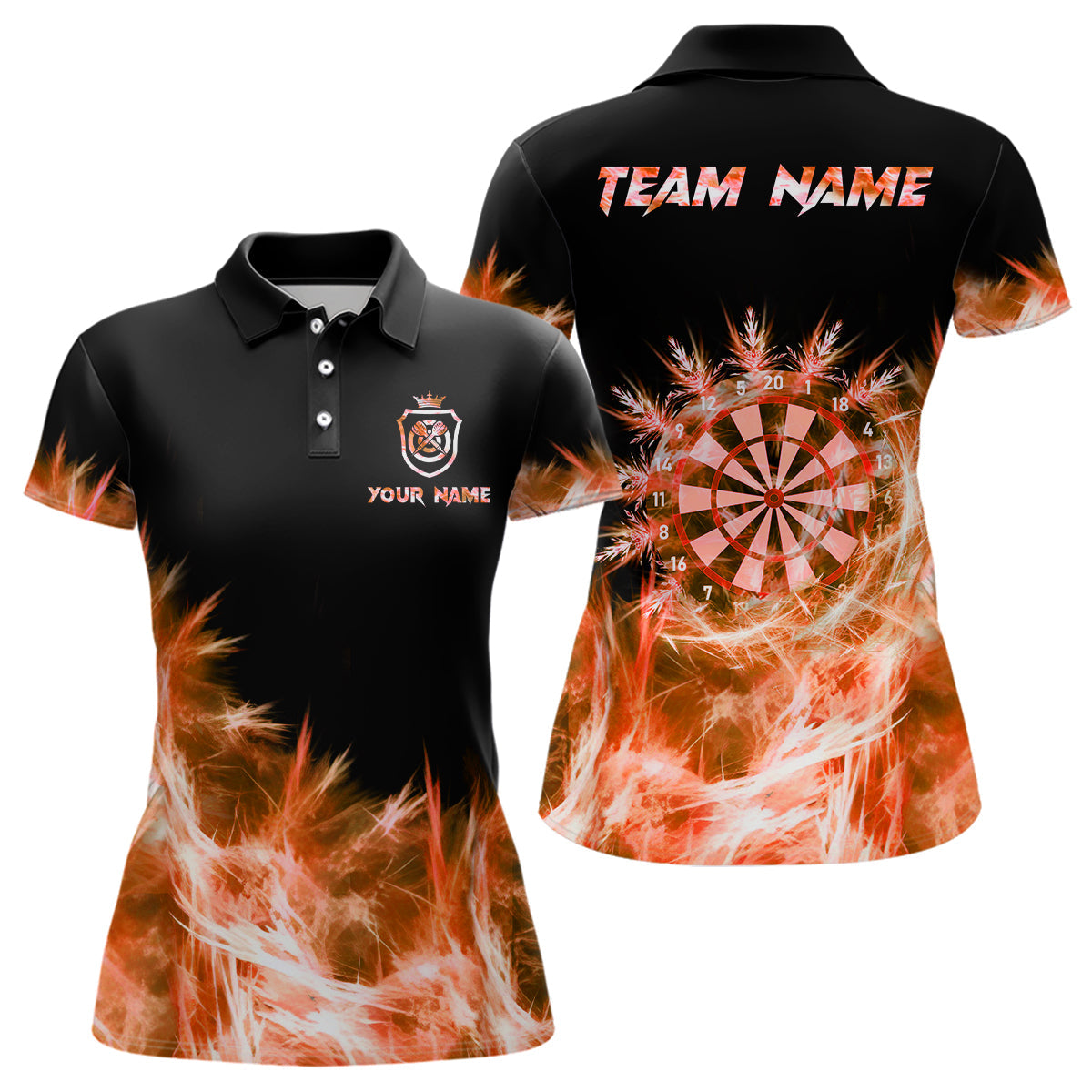 Icy Orange Light Darts and Custom Dart For Team Darts