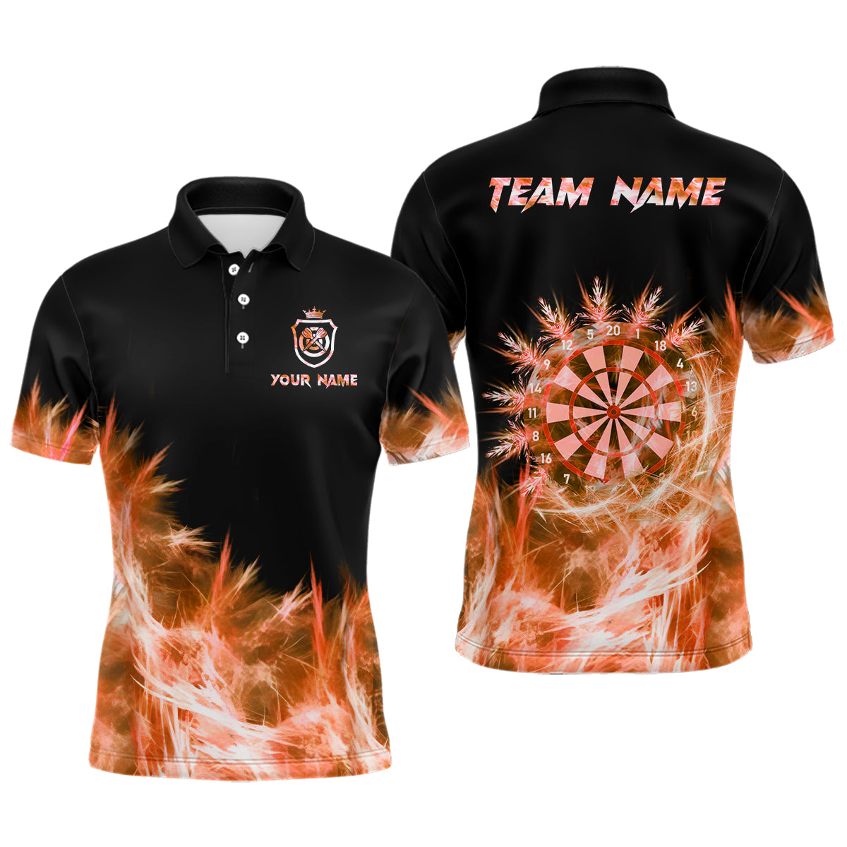 Icy Orange Light Darts and Custom Dart For Team Darts