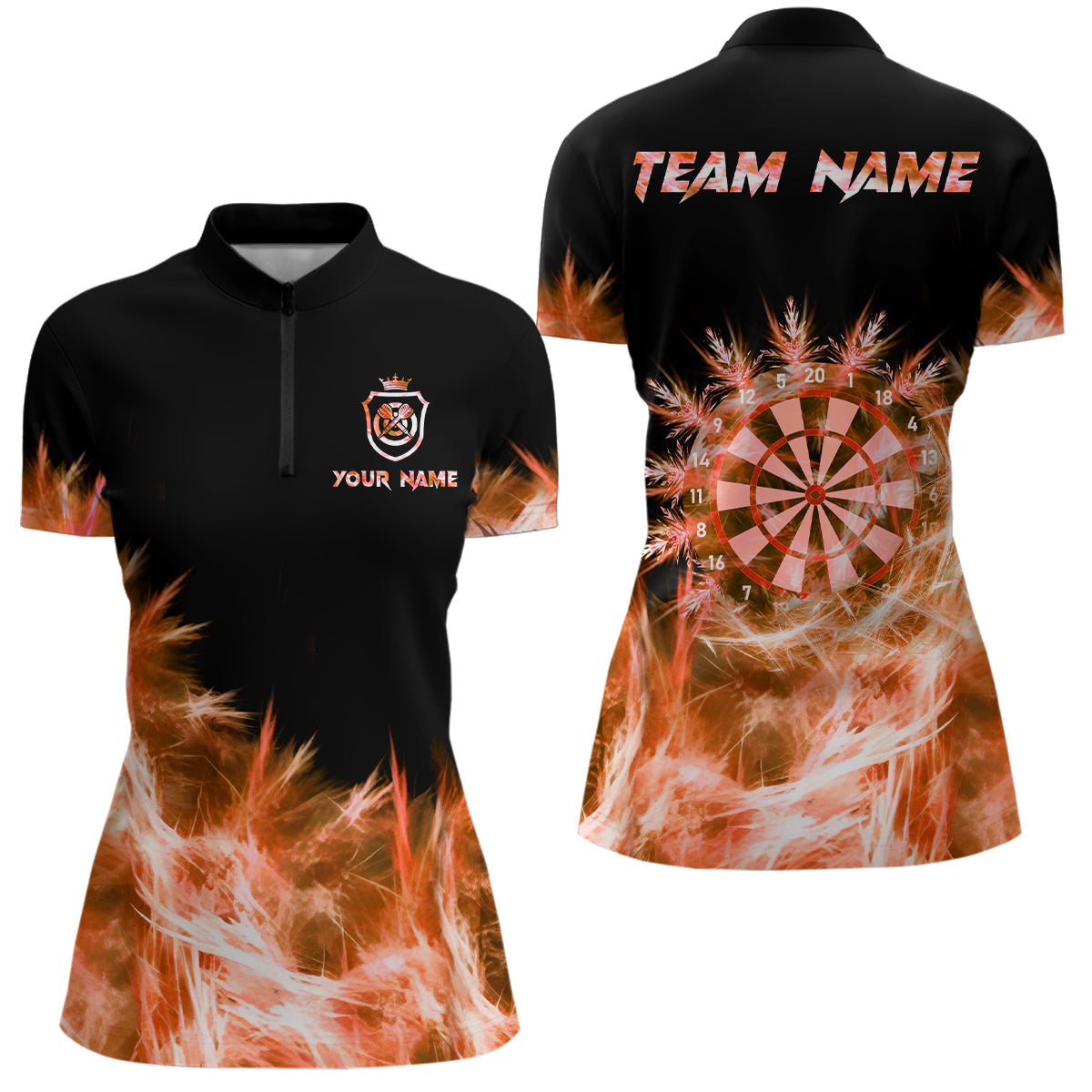 Icy Orange Light Darts and Custom Dart For Team Darts
