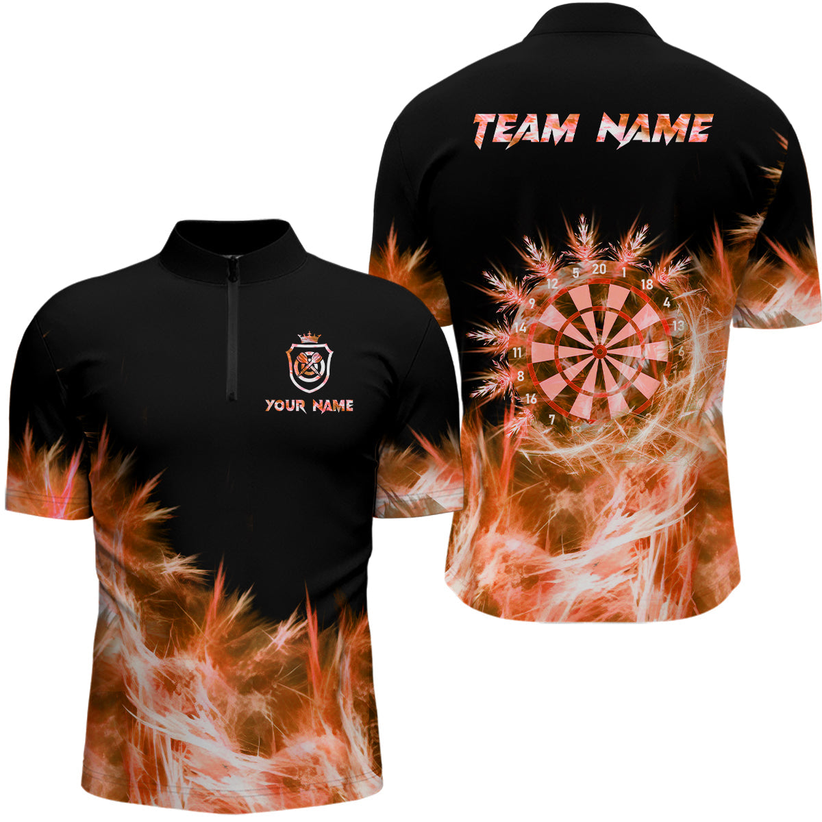 Icy Orange Light Darts and Custom Dart For Team Darts