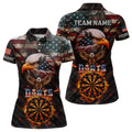 American Flag 3D Dartboard Fire Flame Custom Eagle Darts, Patriotic Darts Team