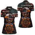 American Flag 3D Dartboard Fire Flame Custom Eagle Darts, Patriotic Darts Team