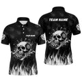 Funny Skull Fire Black Darts And Quarter-Zip Custom Darts Team
