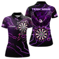Personalized Thunder Lightning Eagle Purple Darts and Dart Team