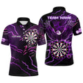 Personalized Thunder Lightning Eagle Purple Darts and Dart Team