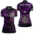 Personalized Thunder Lightning Eagle Purple Darts and Dart Team