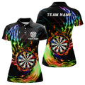 Rainbow Fire Flame Dartboard Darts and Custom Dart Dart