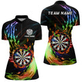 Rainbow Fire Flame Dartboard Darts and Custom Dart Dart