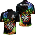 Rainbow Fire Flame Dartboard Darts and Custom Dart Dart