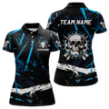 Personalized Grunge Black Blue Abstract Skull Dart Custom Cool Darts Team