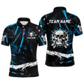 Personalized Grunge Black Blue Abstract Skull Dart Custom Cool Darts Team