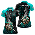 Personalized Turquoise Black Darts and Custom Cool Dart Dart
