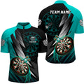 Personalized Turquoise Black Darts and Custom Cool Dart Dart