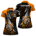 Personalized Orange Black Darts and Custom Dart Dart