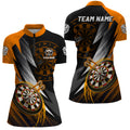 Personalized Orange Black Darts and Custom Dart Dart