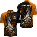 Personalized Orange Black Darts and Custom Dart Dart