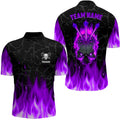 Fire Flame Skull Darts and Custom Scary Darts Team | Purple