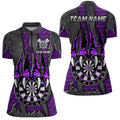 Funny Claw Darts Board Custom Purple Dart, Personalized Darts League Team