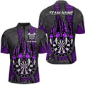 Funny Claw Darts Board Custom Purple Dart, Personalized Darts League Team