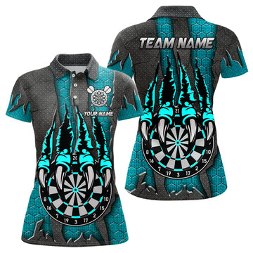 Funny Claw Darts Board Custom Turquoise Dart, Personalized Darts League Team