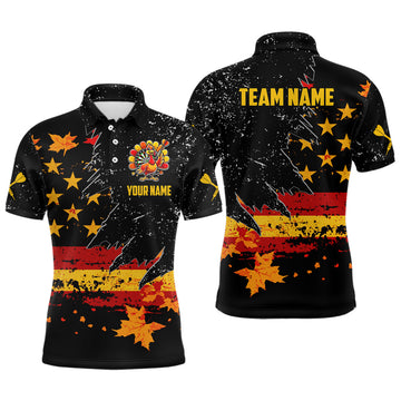 Personalized Retro Autumn American Flag Men Dart Custom Patriotic Thanksgiving Dart