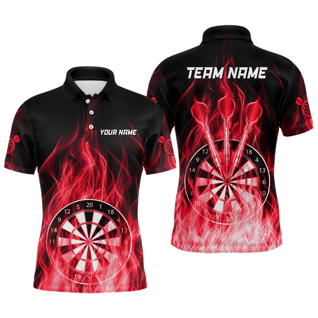 Fire Flame Dartboard 3D Darts and Custom Dart Dart |Red