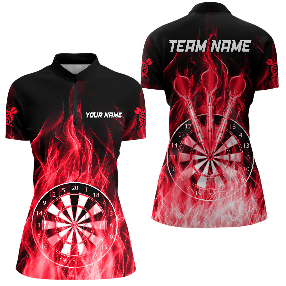 Fire Flame Dartboard 3D Darts and Custom Dart Dart |Red
