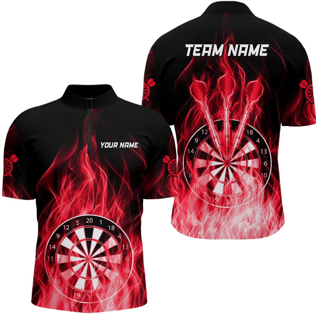 Fire Flame Dartboard 3D Darts and Custom Dart Dart |Red