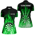 Fire Flame Dartboard 3D Darts and Custom Dart Dart |Green