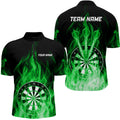 Fire Flame Dartboard 3D Darts and Custom Dart Dart |Green