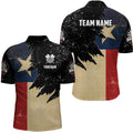 Personalized Retro Texas Flag Darts Men and Quarter-Zip, Patriotic Dart Uniform