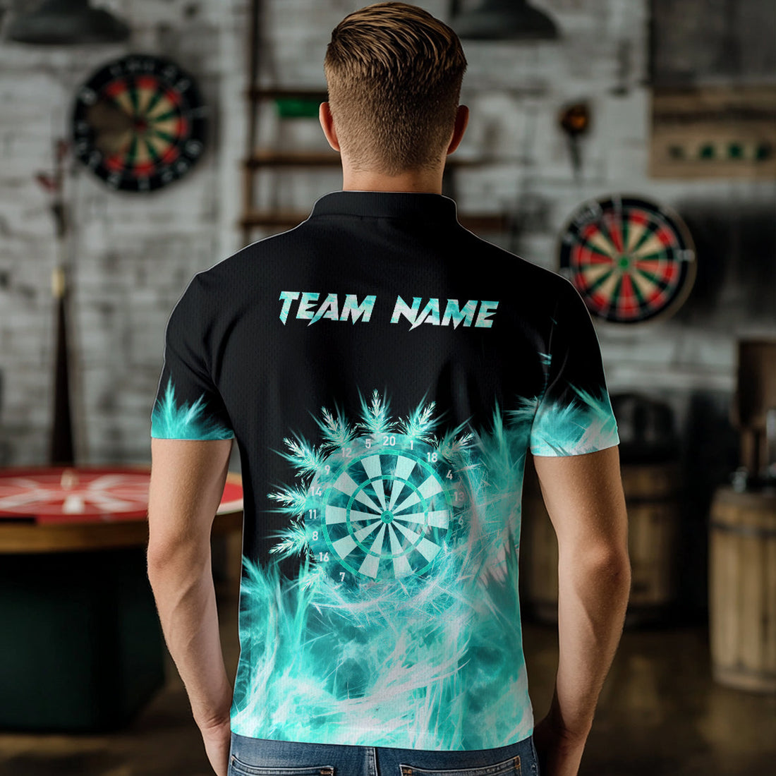 Icy Turquoise Light Darts and Custom Dart For Team Darts