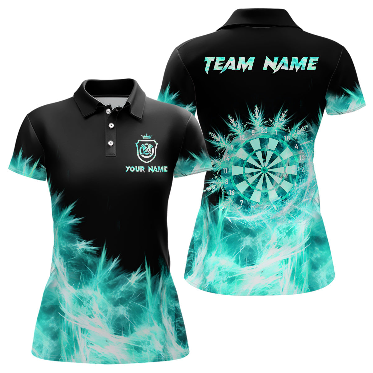 Icy Turquoise Light Darts and Custom Dart For Team Darts