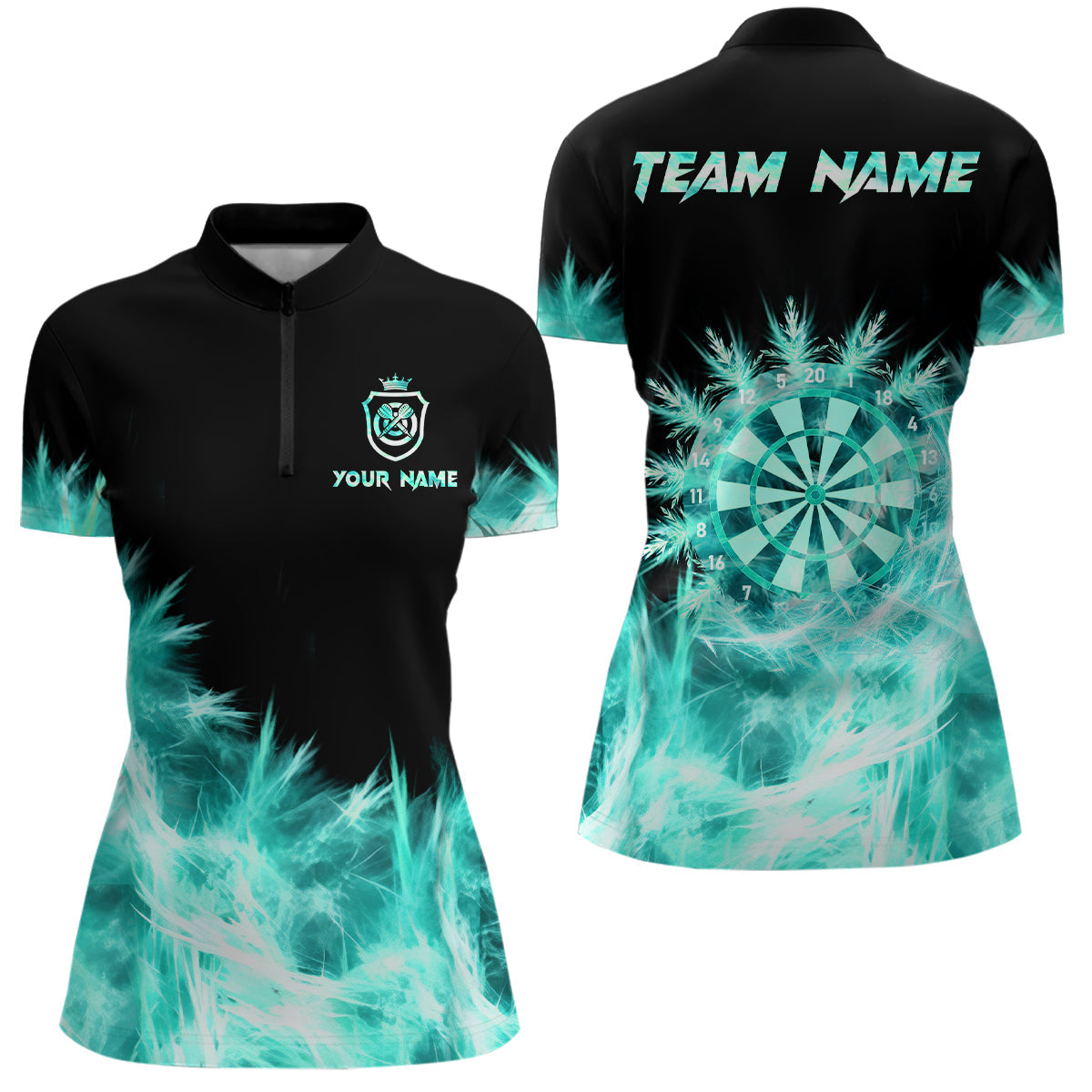 Icy Turquoise Light Darts and Custom Dart For Team Darts