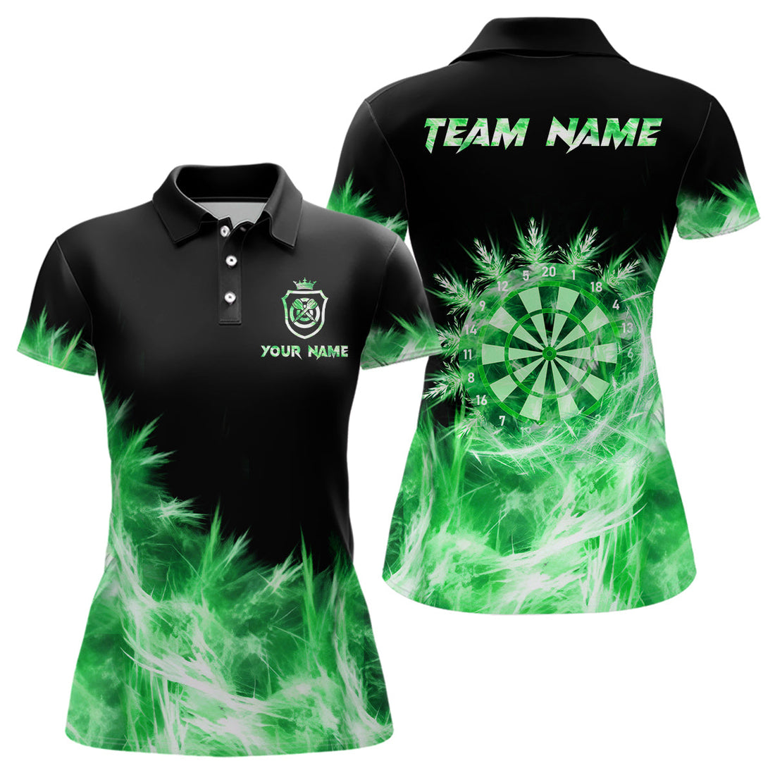 Icy Green Light Darts and Custom Dart For Team Darts