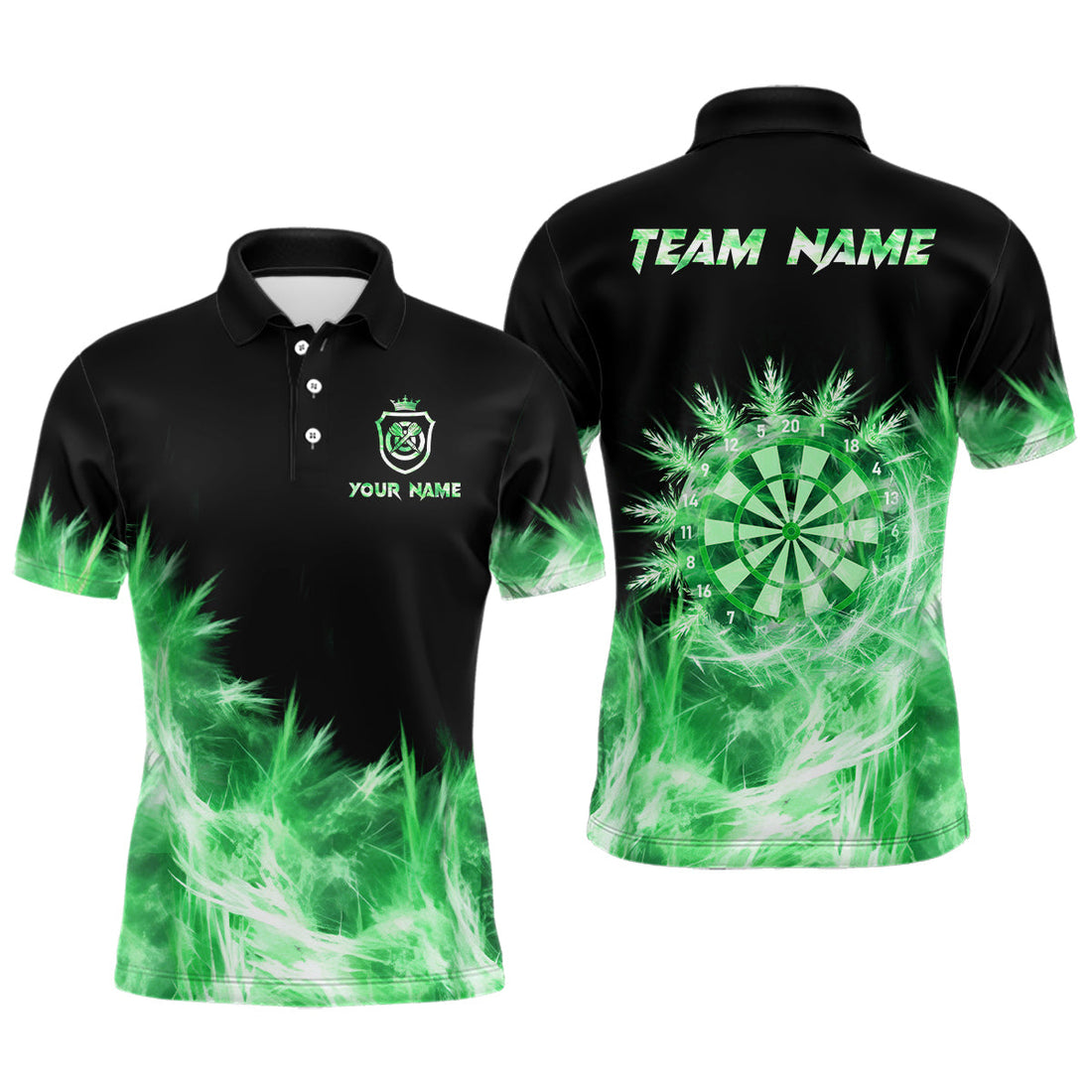 Icy Green Light Darts and Custom Dart For Team Darts