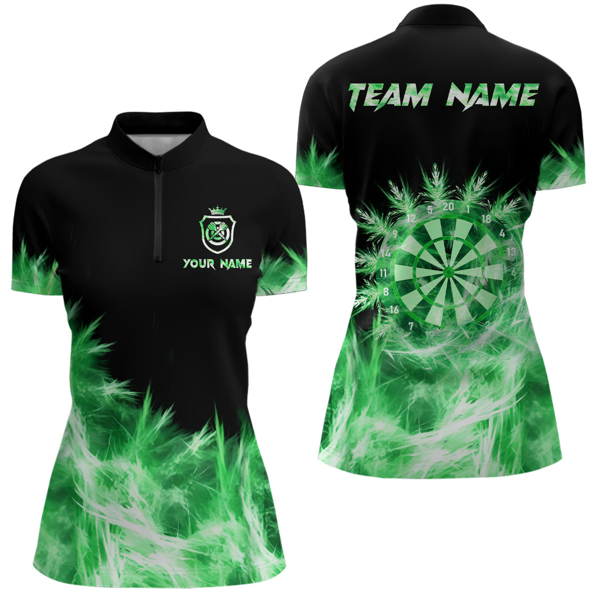 Icy Green Light Darts and Custom Dart For Team Darts