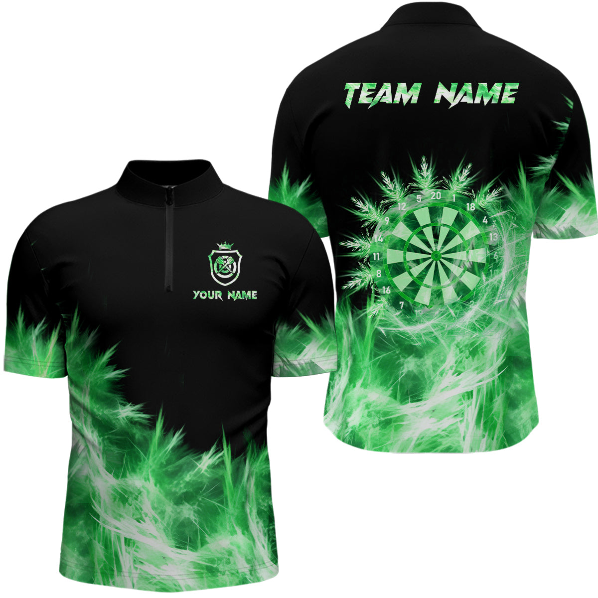 Icy Green Light Darts and Custom Dart For Team Darts