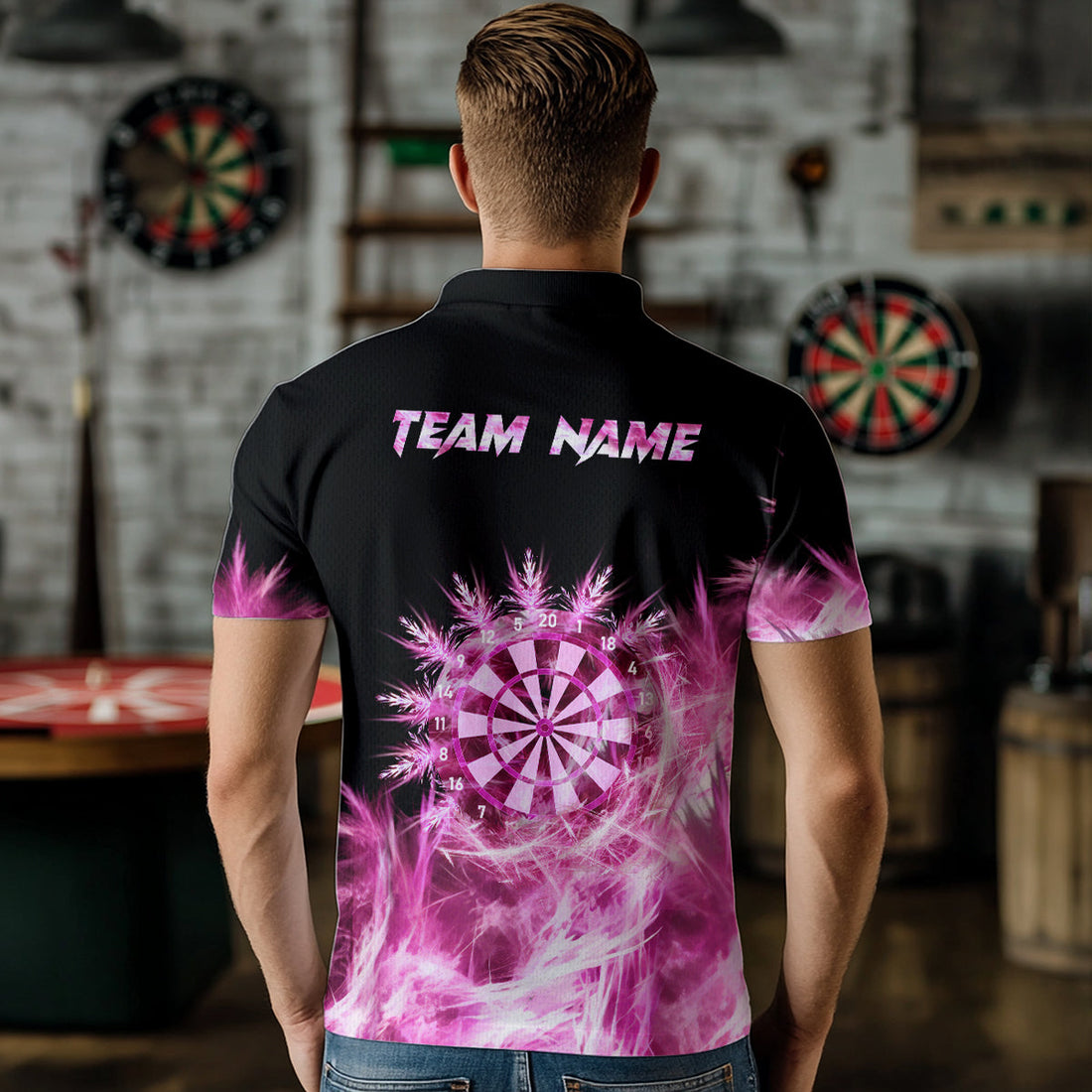Icy Pink Light Darts and Custom Dart For Team Darts