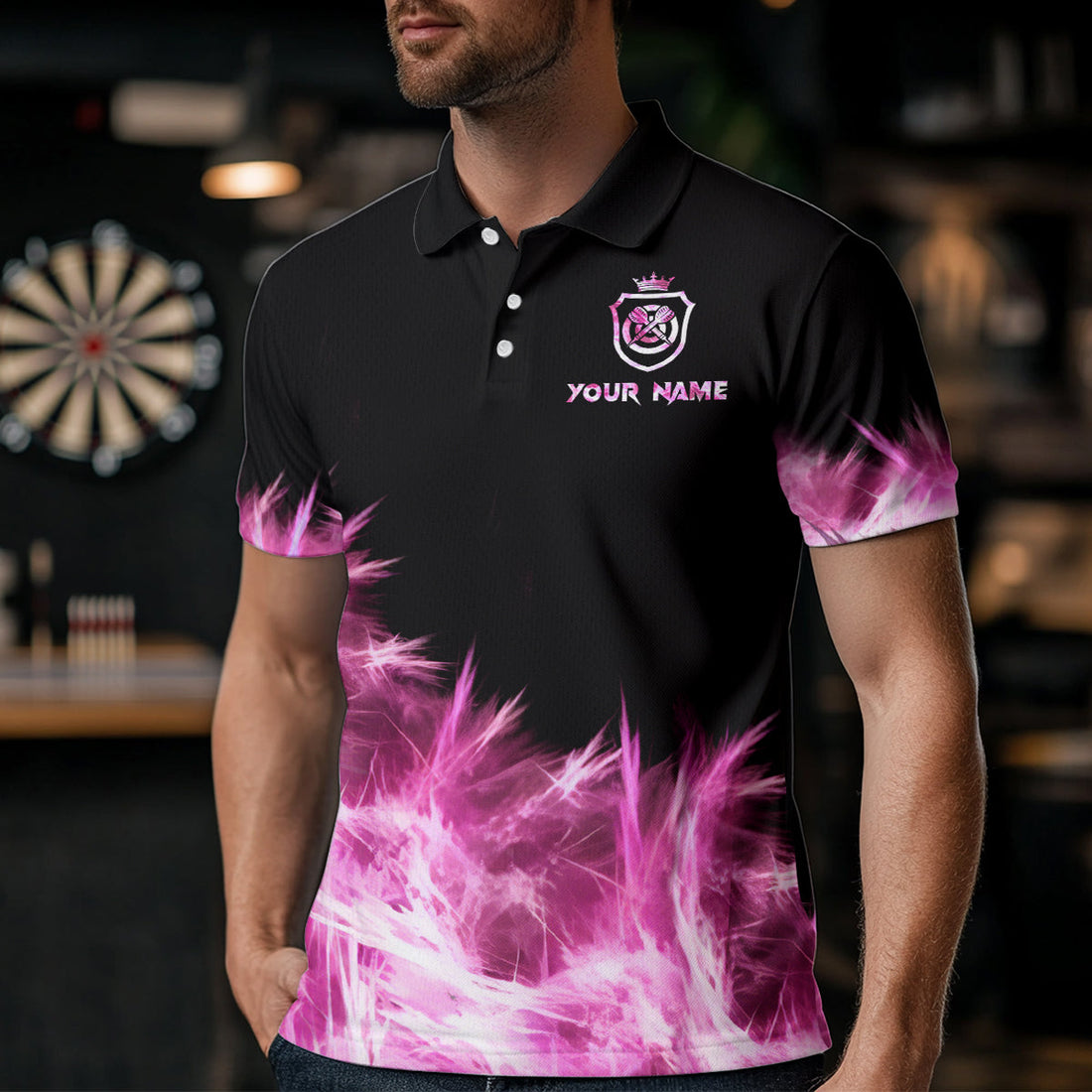Icy Pink Light Darts and Custom Dart For Team Darts