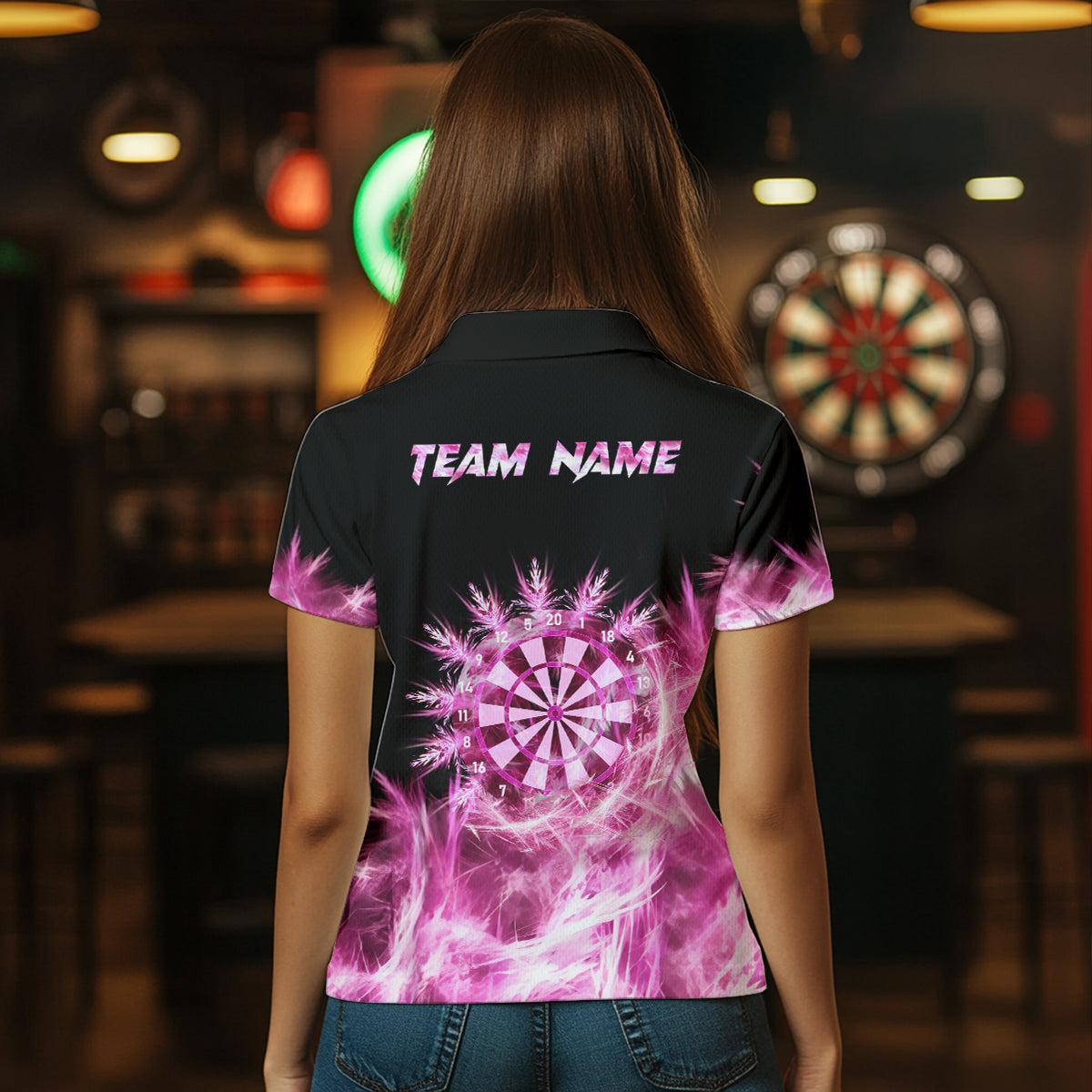 Icy Pink Light Darts and Custom Dart For Team Darts