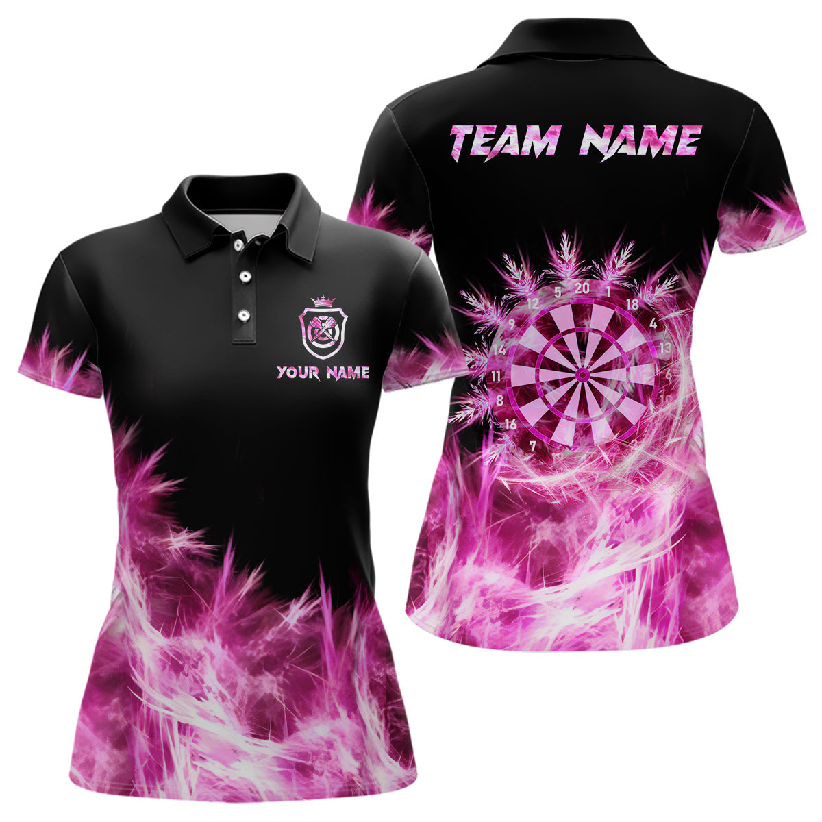 Icy Pink Light Darts and Custom Dart For Team Darts