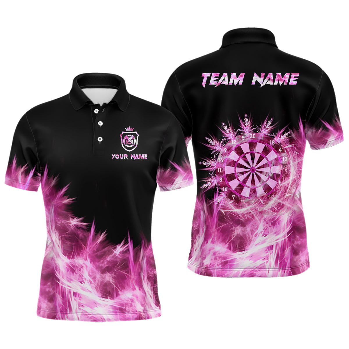 Icy Pink Light Darts and Custom Dart For Team Darts