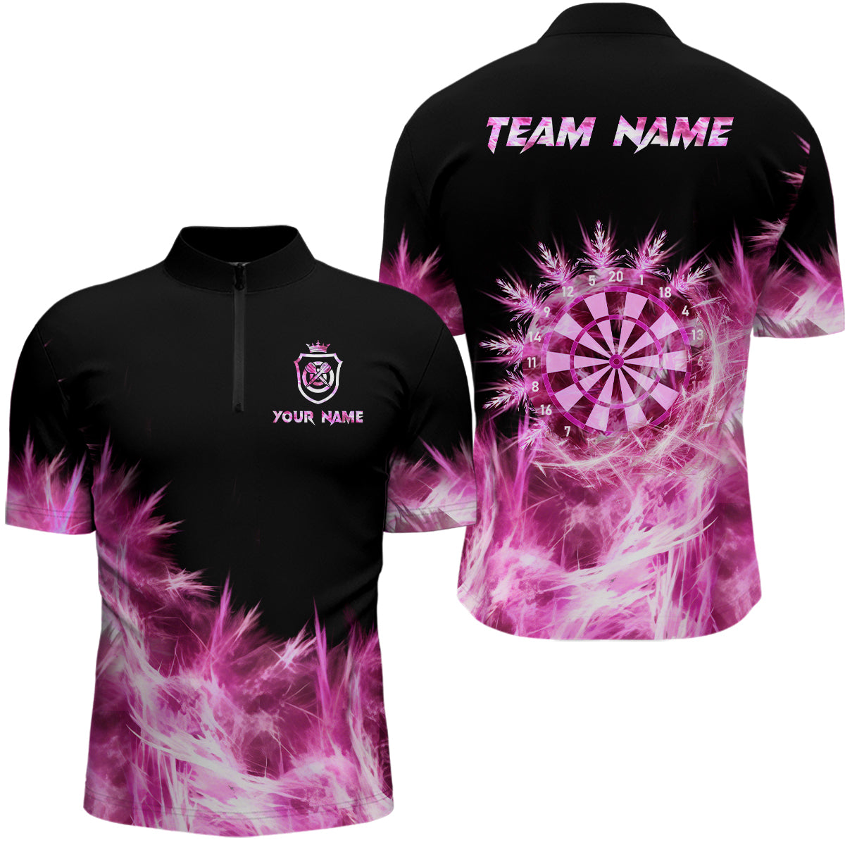 Icy Pink Light Darts and Custom Dart For Team Darts