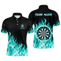 Turquoise Fire Flame Dart Custom Dart Team